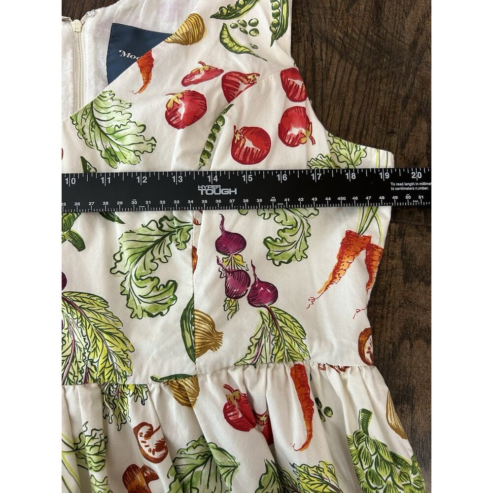 Modcloth Dress XL Retro Style Veggie Pattern Summer Inspired Garden Whimsical - Picture 3 of 12